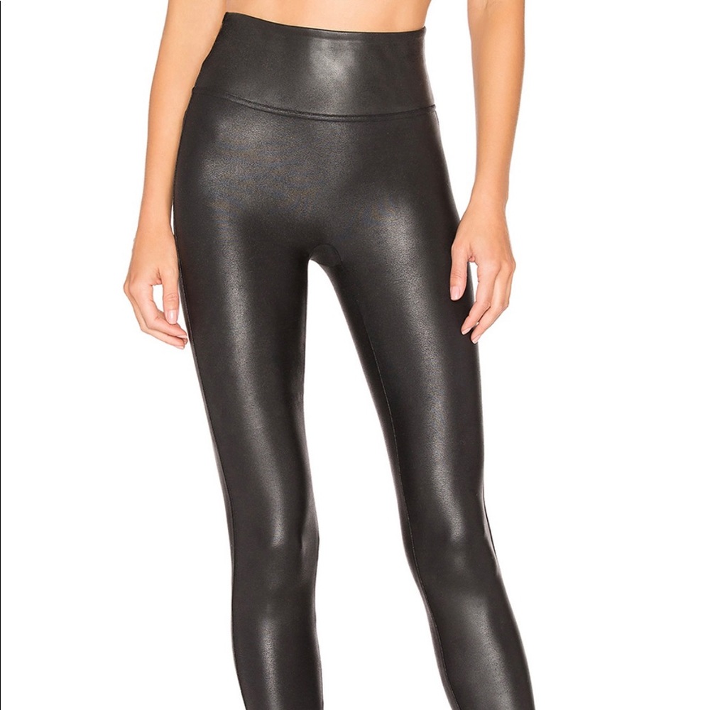 Spanx M black leather